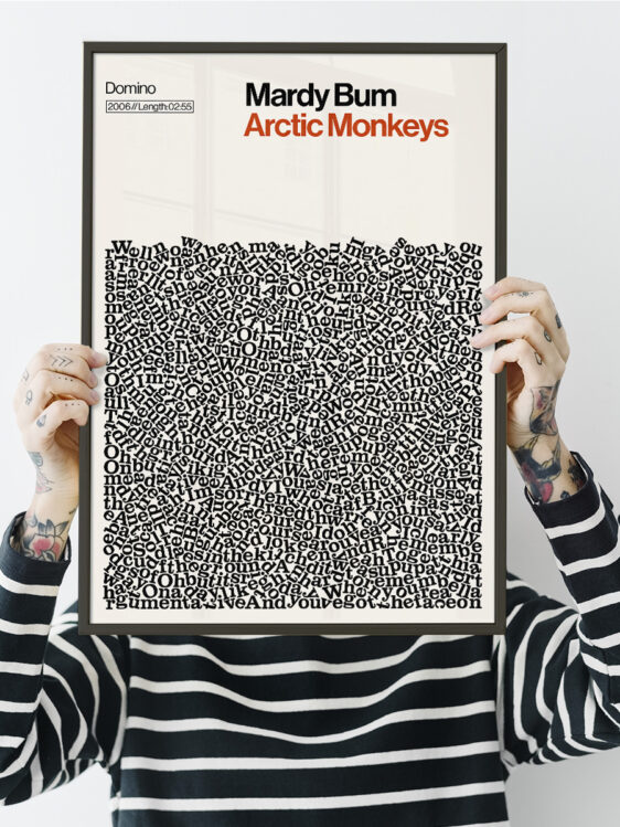 Mardy Bum arctic Monkeys print