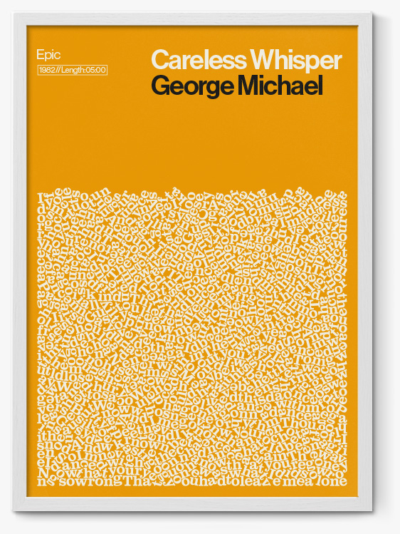 Careless Whisper George Michael print